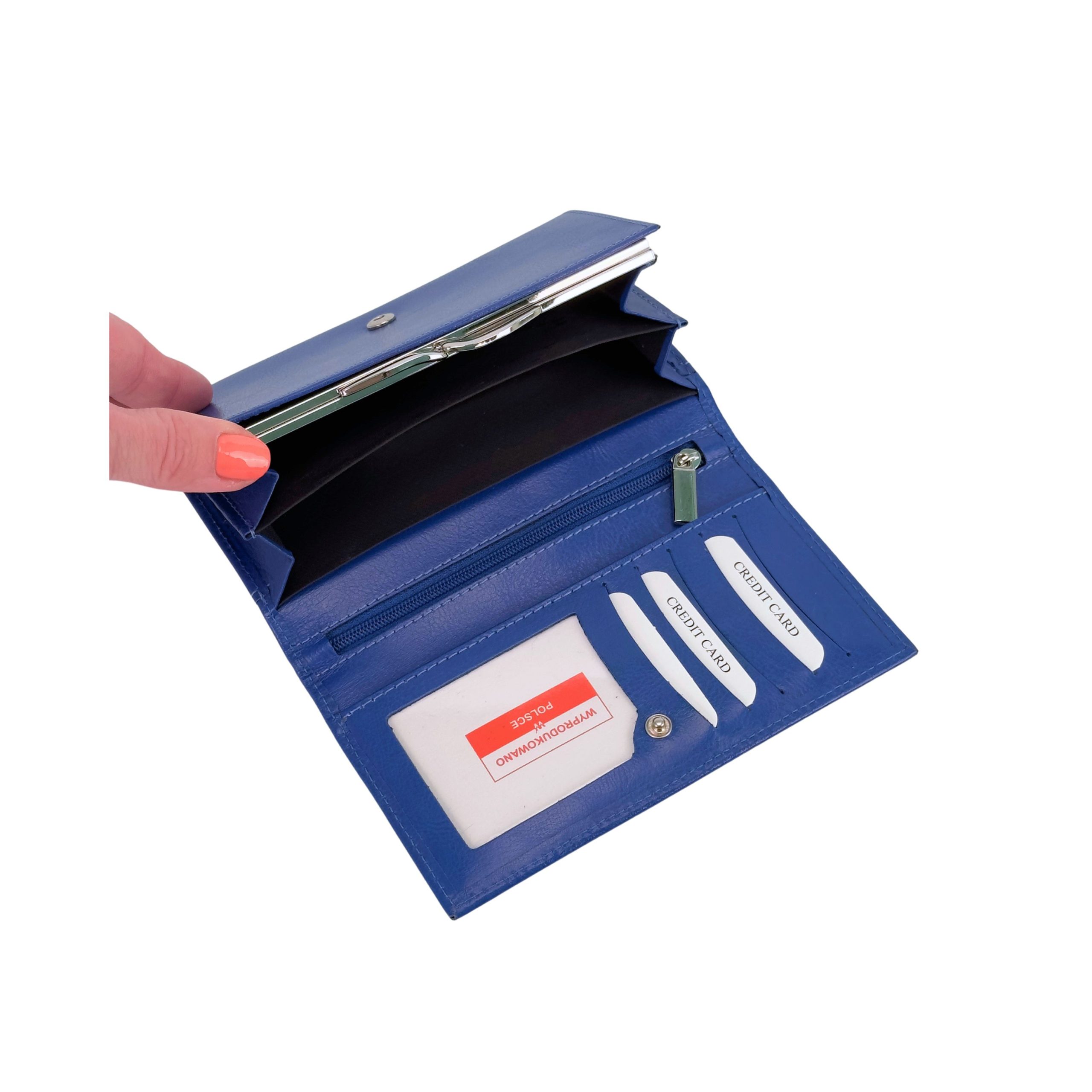 Portfel damski Vittorini niebieski bigiel - obrazek 6