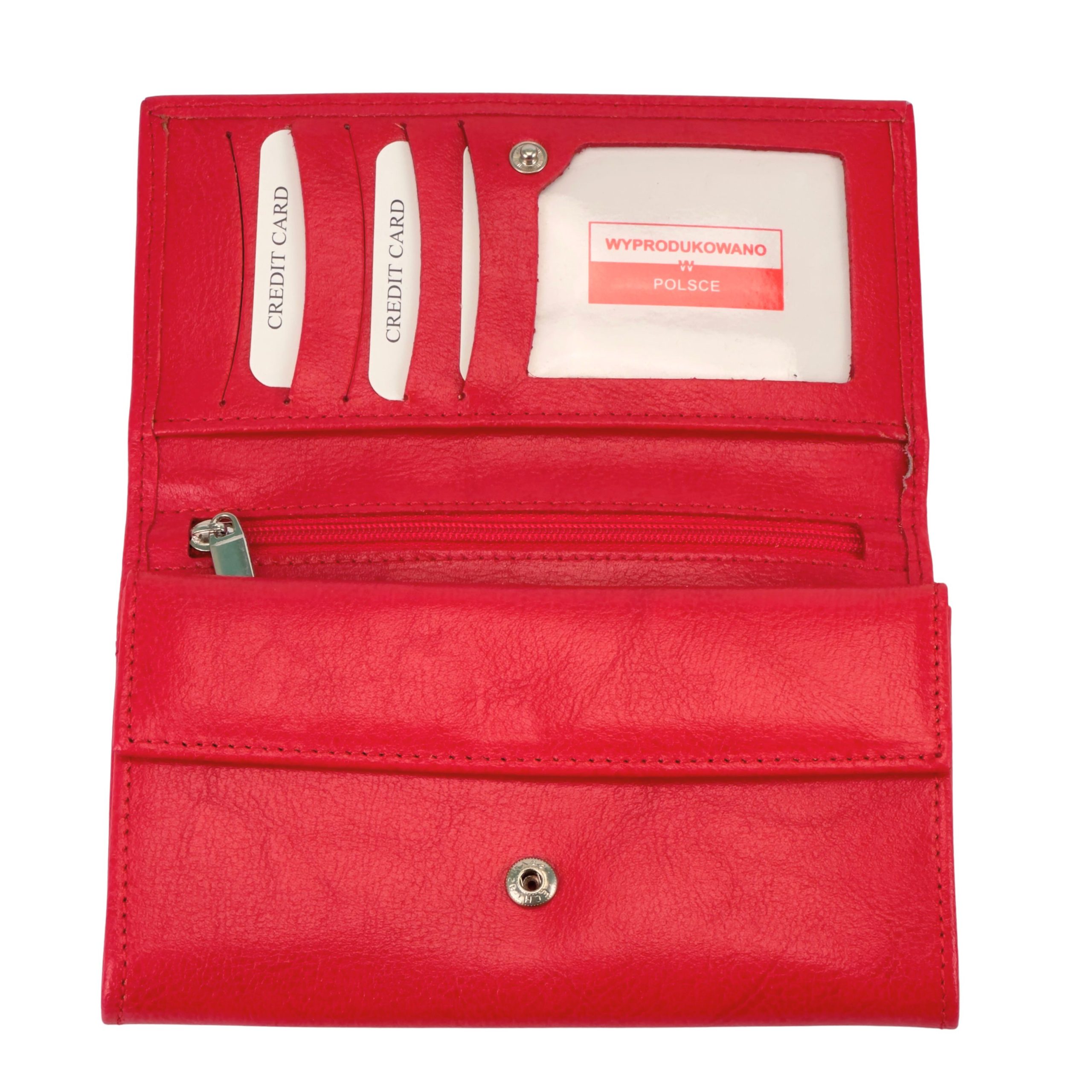 Portfel damski Vittorini czerwony - obrazek 3