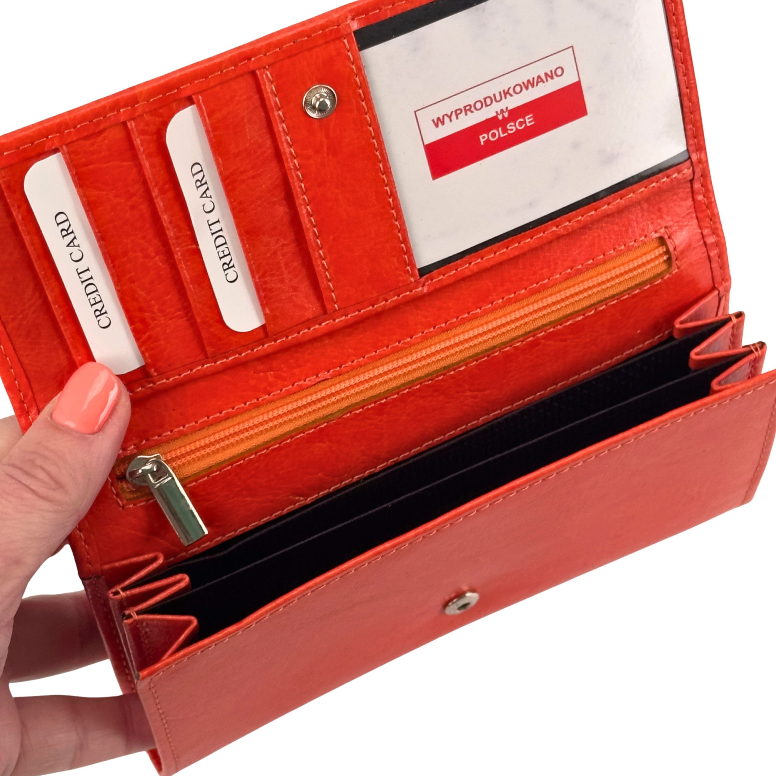 Portfel damski Vittorini pomarańczowy - obrazek 7