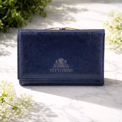 Portfel damski Vittorini granatowo-czerwony