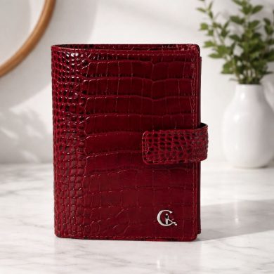 Portfel damski pionowy czerwony