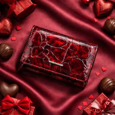 Portfel damski Paesini rubinowy