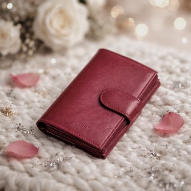 Damski portfel Vittorini bordowy pionowy