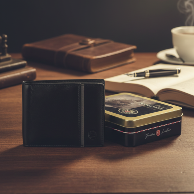 Portfel męski Meltoni poziomy rozbudowany