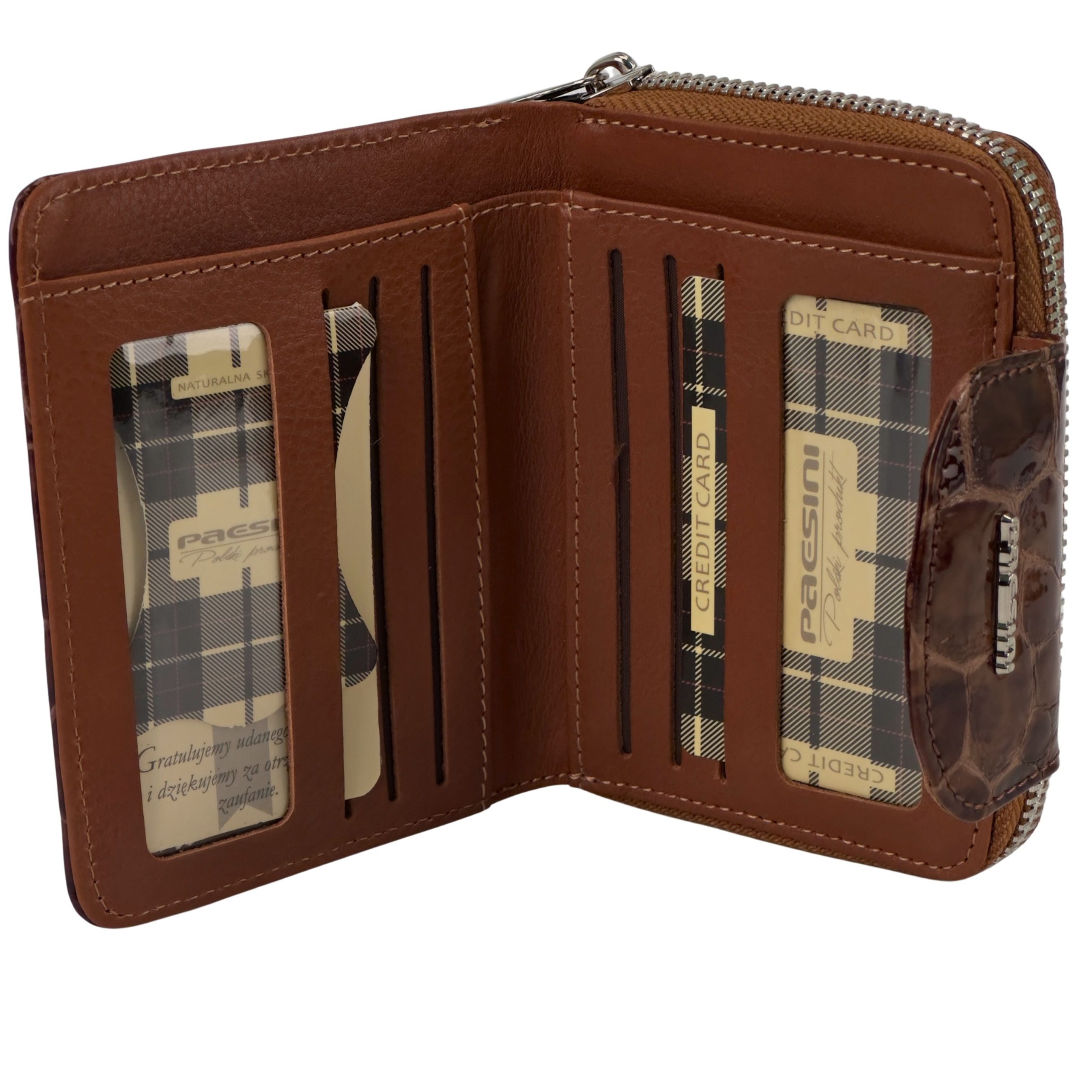 Portfel damski Paesini brązowy - obrazek 7