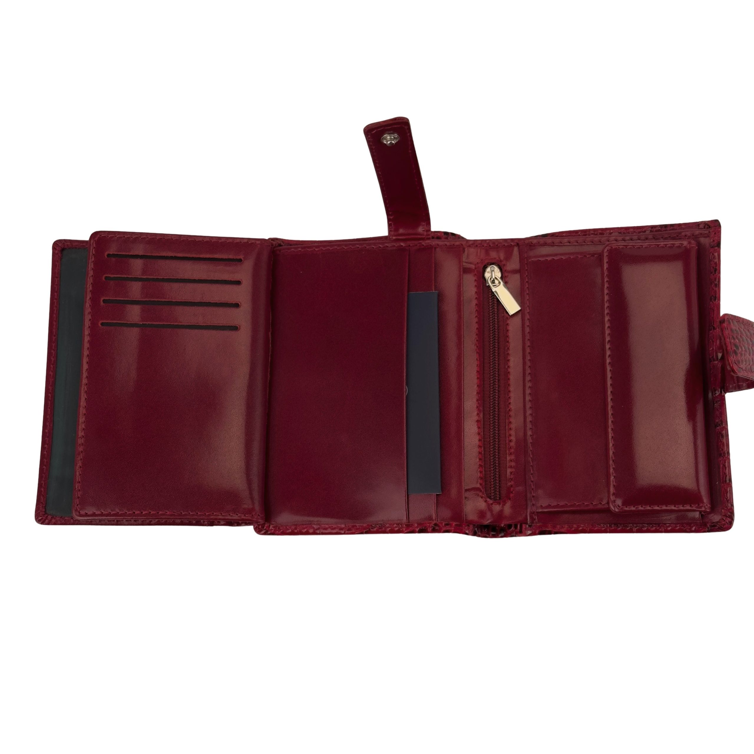 Portfel damski pionowy czerwony - obrazek 7
