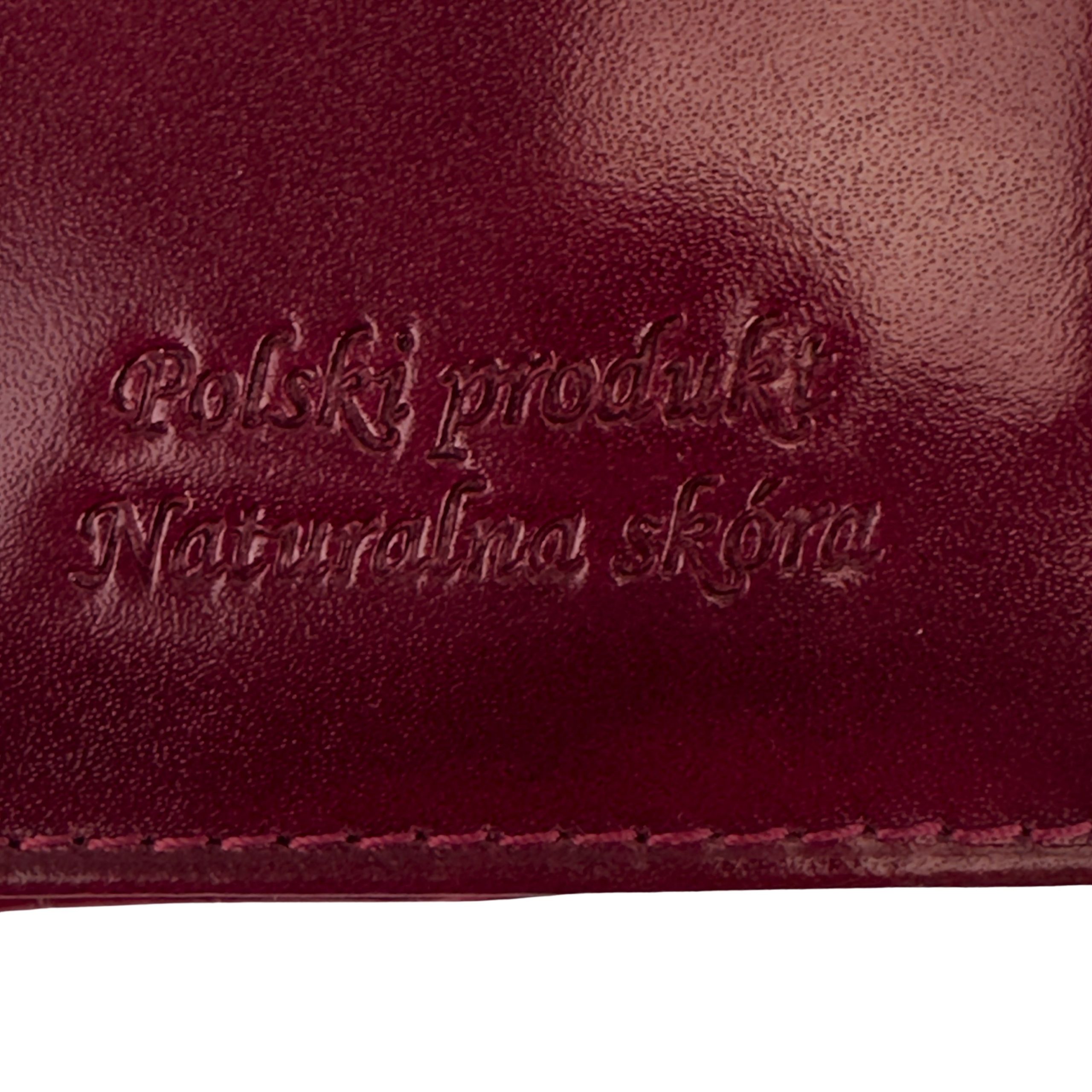 Portfel damski pionowy czerwony - obrazek 8