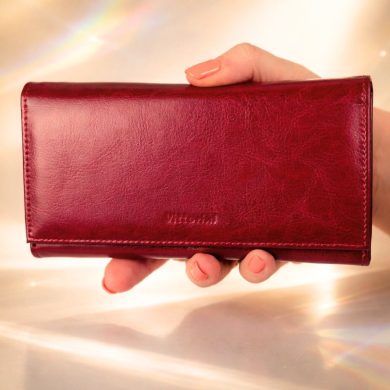 Portfel damski Vittorini wiśniowy