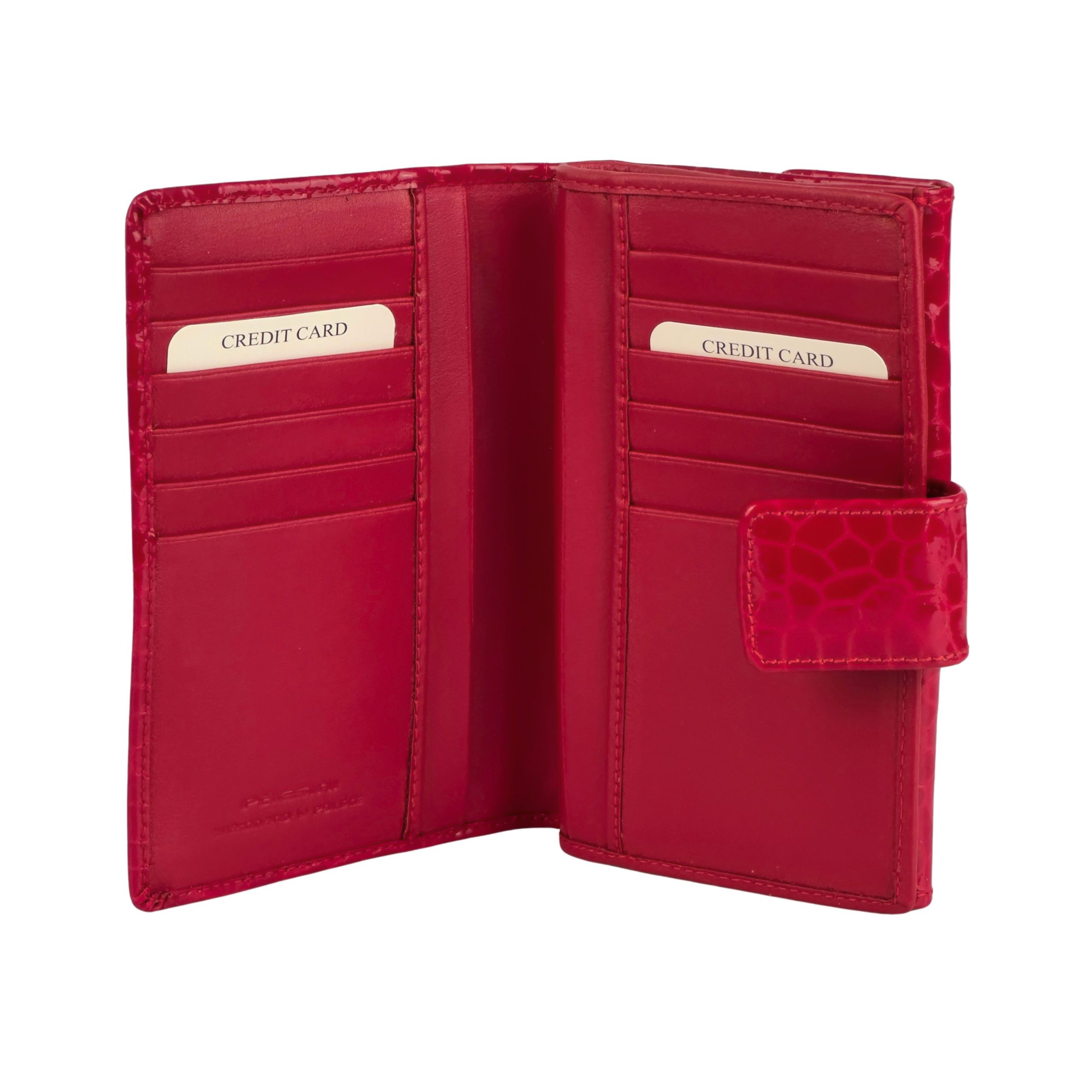 Portfel damski duży Paesini lakierowana czerwień - obrazek 2