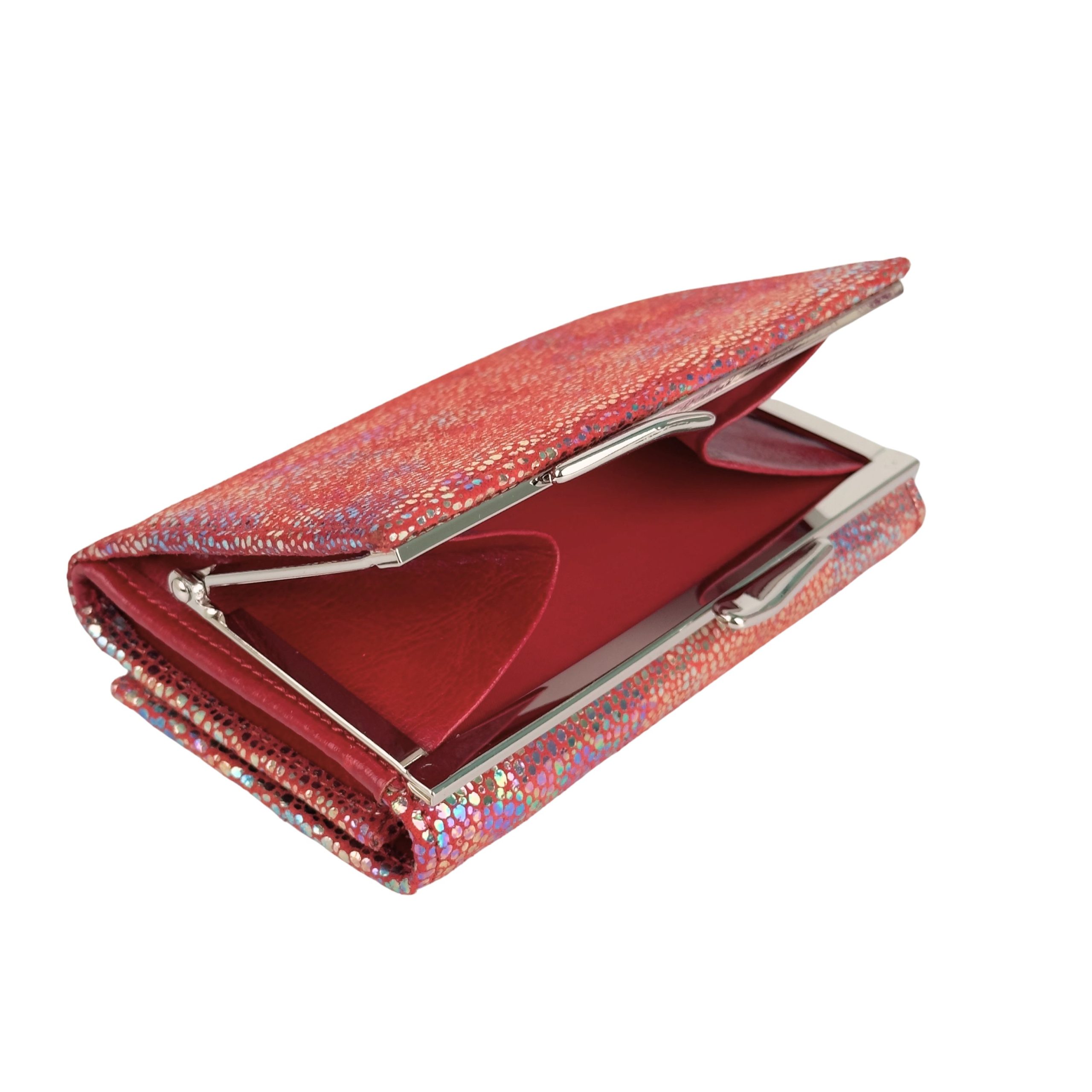 Portfel damski neonowa czerwień - obrazek 7