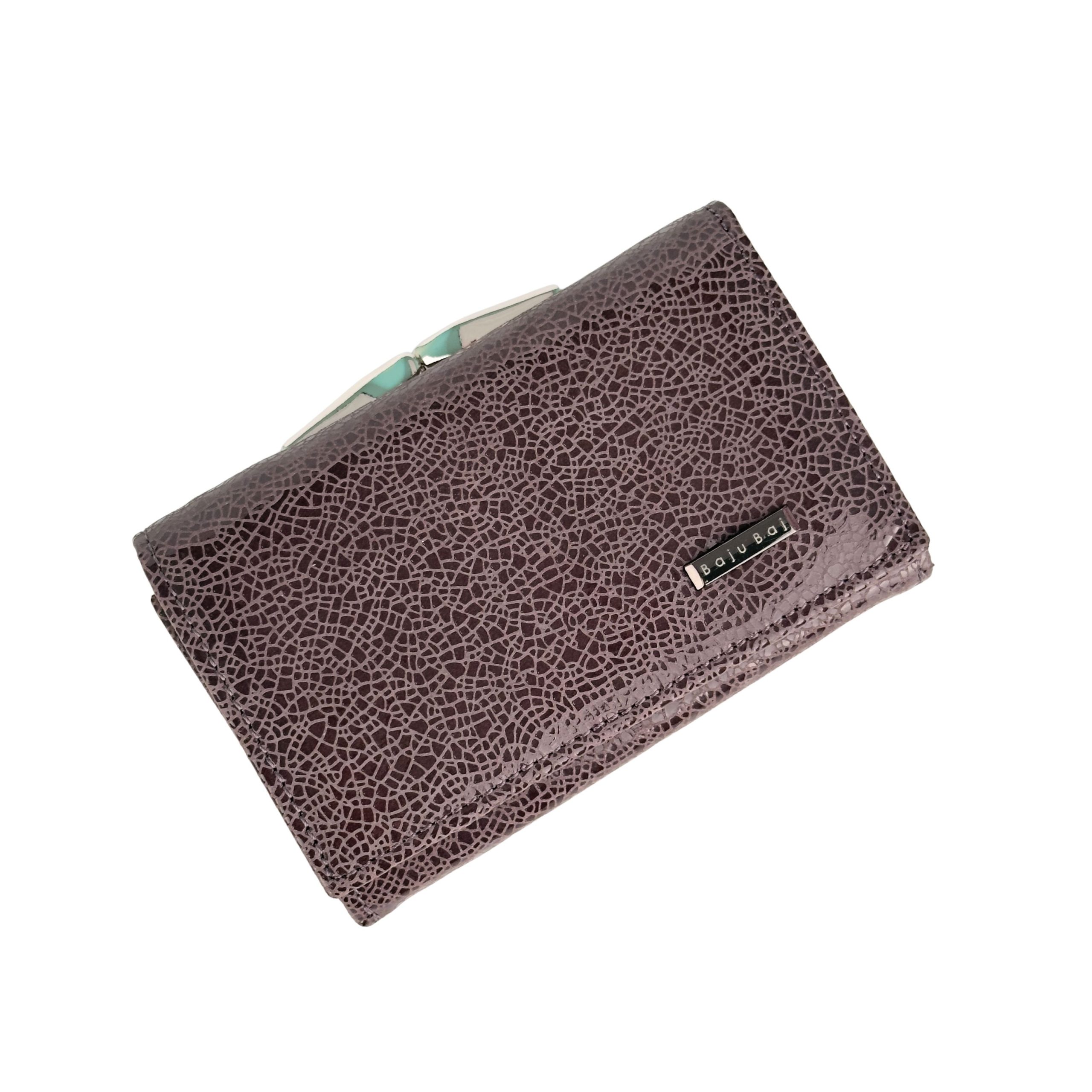 Portfel damski cappuccino z czerwonym środkiem - obrazek 6