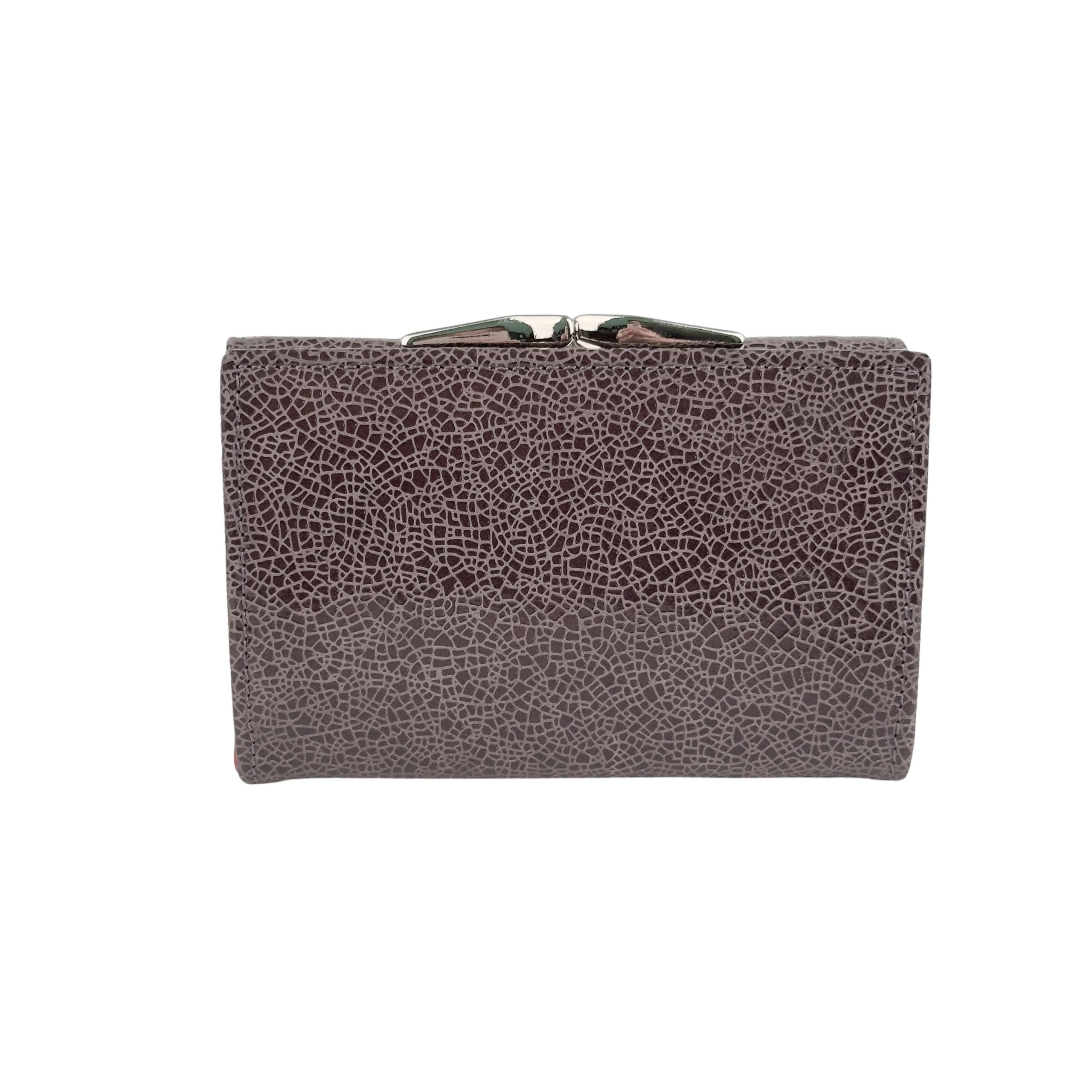 Portfel damski cappuccino z czerwonym środkiem - obrazek 5