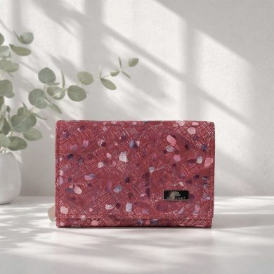 Portfel damski burgundowa elegancja
