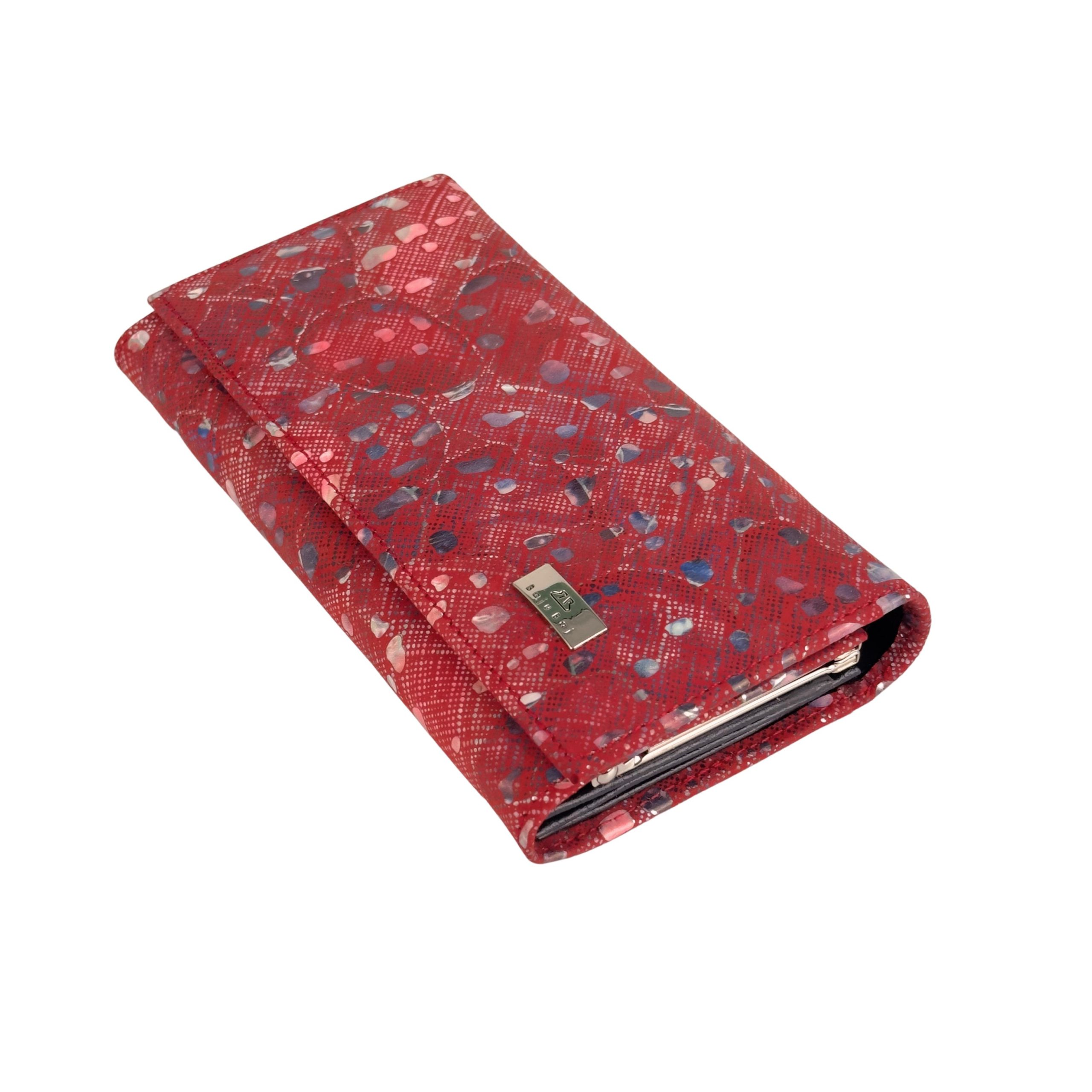 Portfel damski artystyczny wzór granatowy środek - obrazek 4