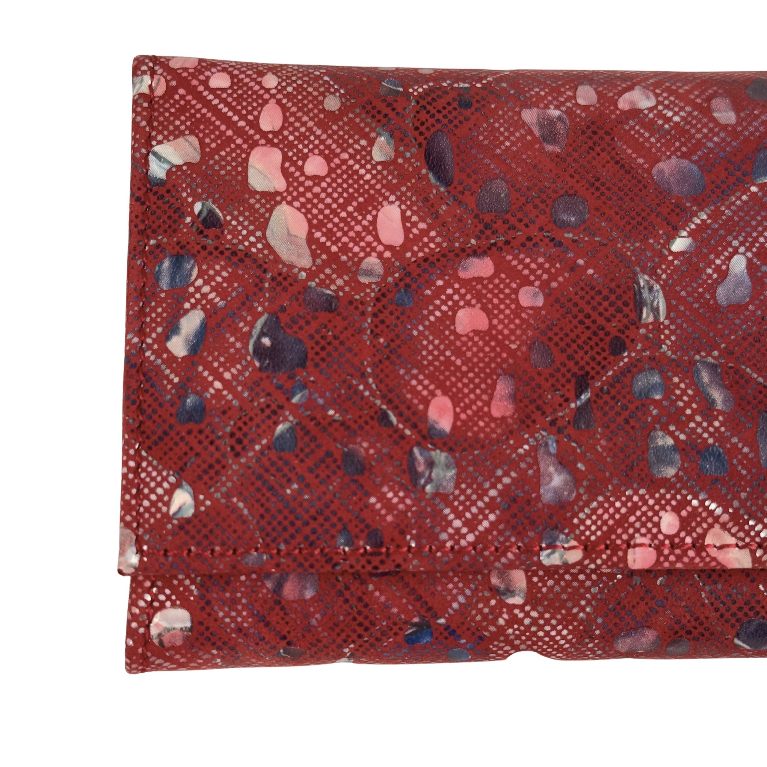 Portfel damski artystyczny wzór granatowy środek - obrazek 6