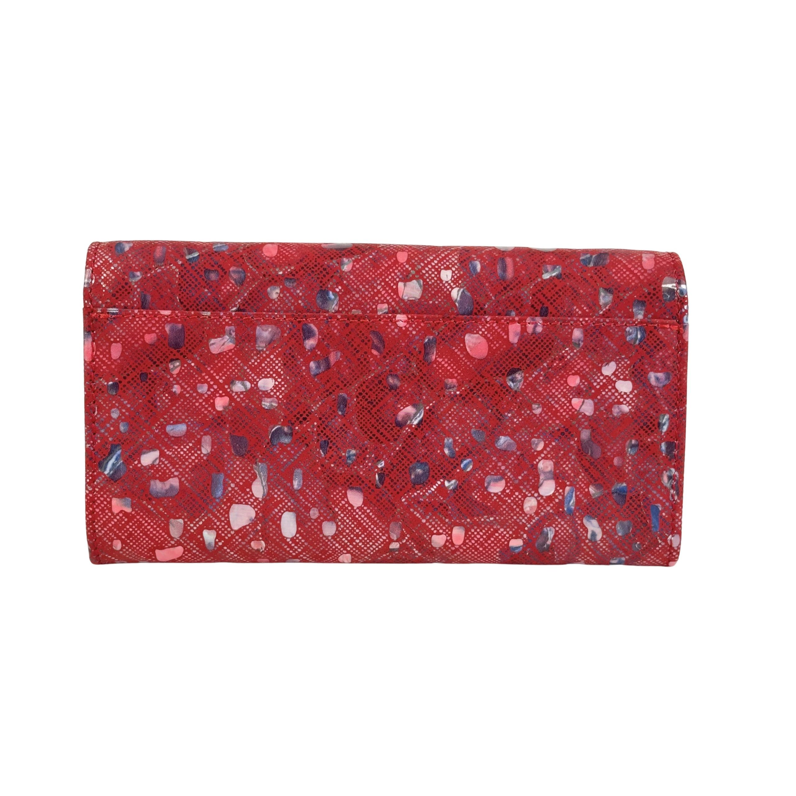 Portfel damski artystyczny wzór granatowy środek - obrazek 5