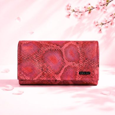 Portfel damski czerwień z charakterem
