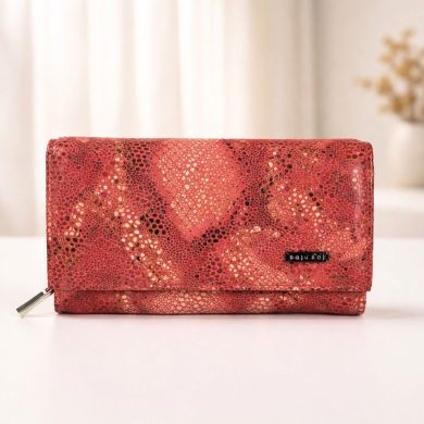 Portfel damski wężowa skóra