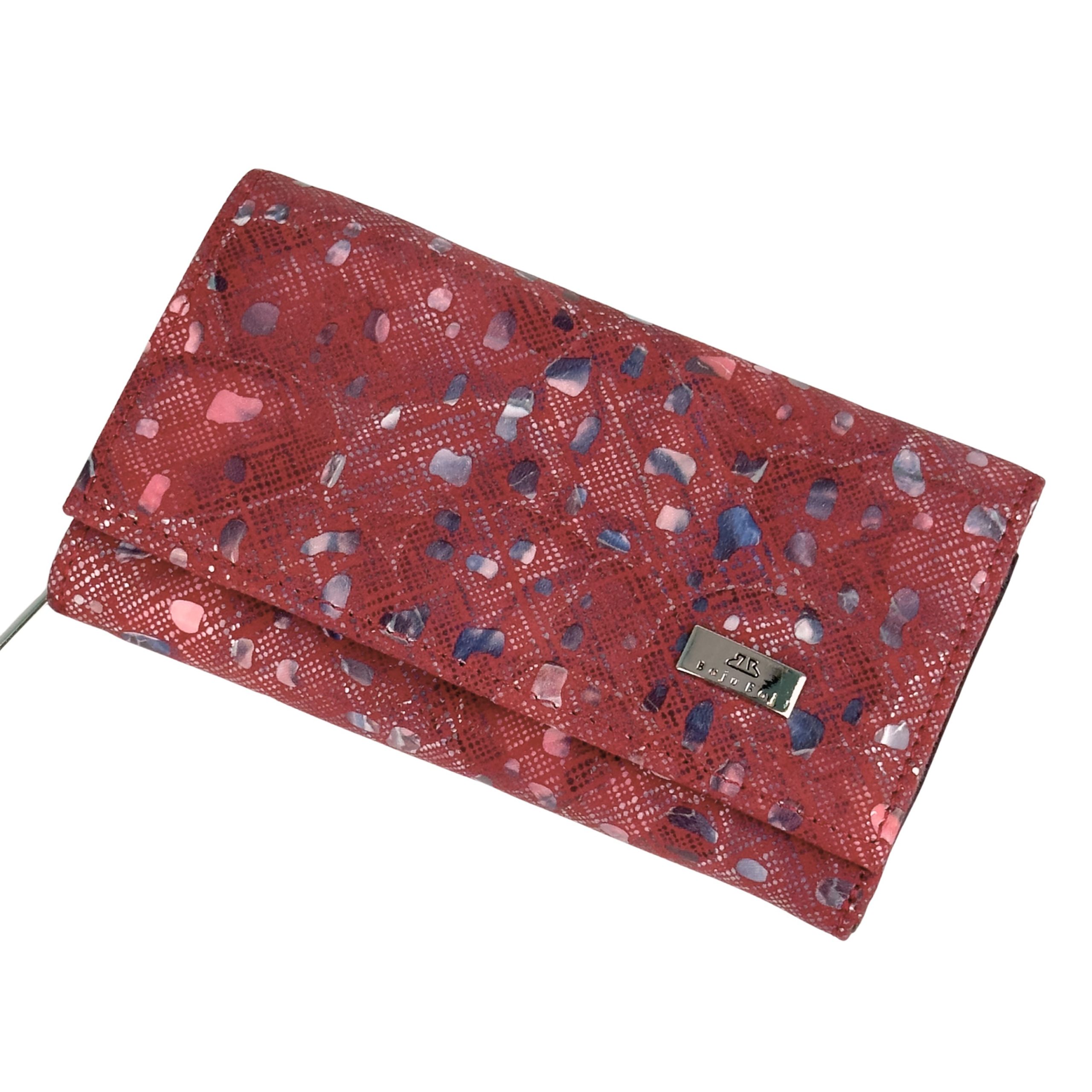 Portfel damski czerwona mozaika - obrazek 3