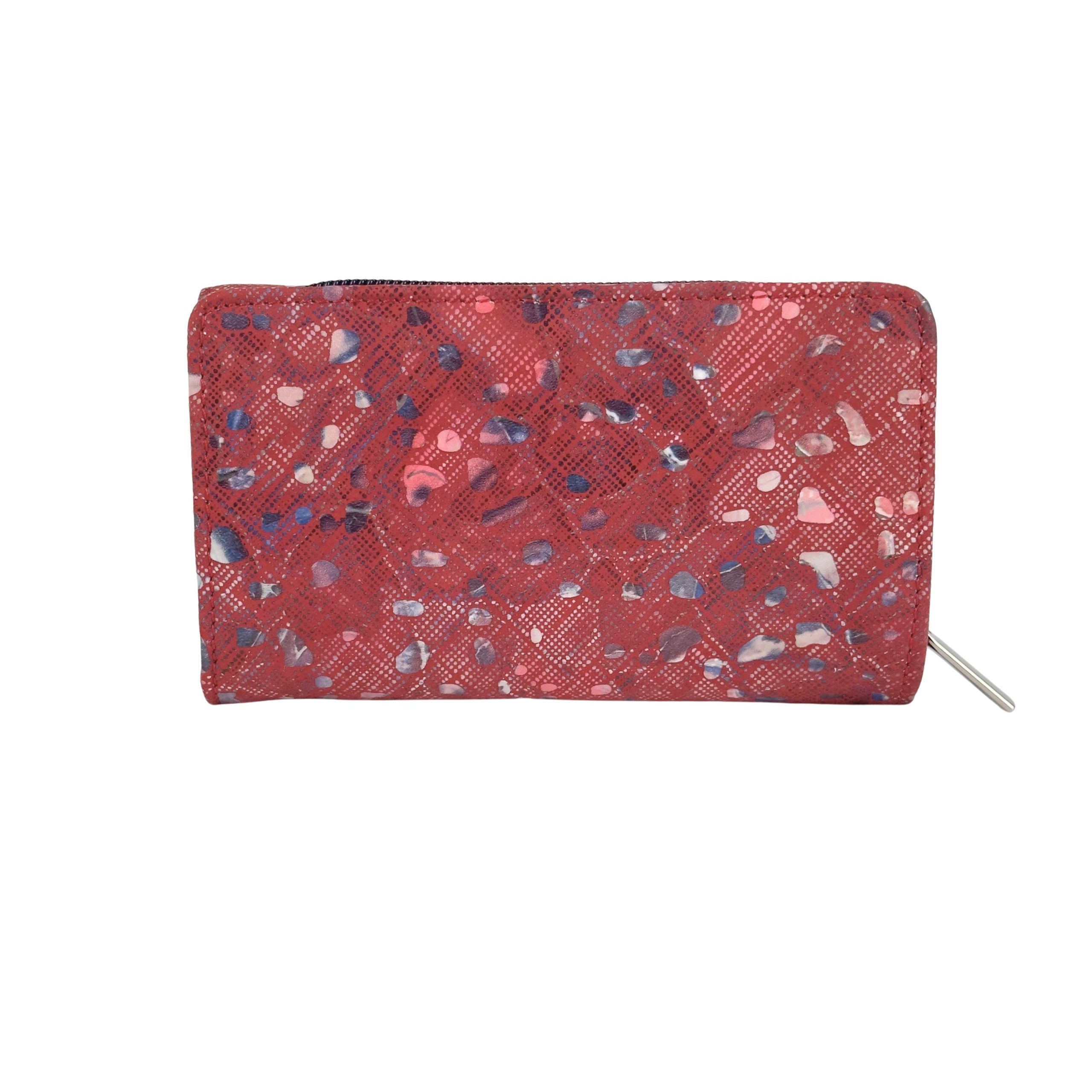 Portfel damski czerwona mozaika - obrazek 4