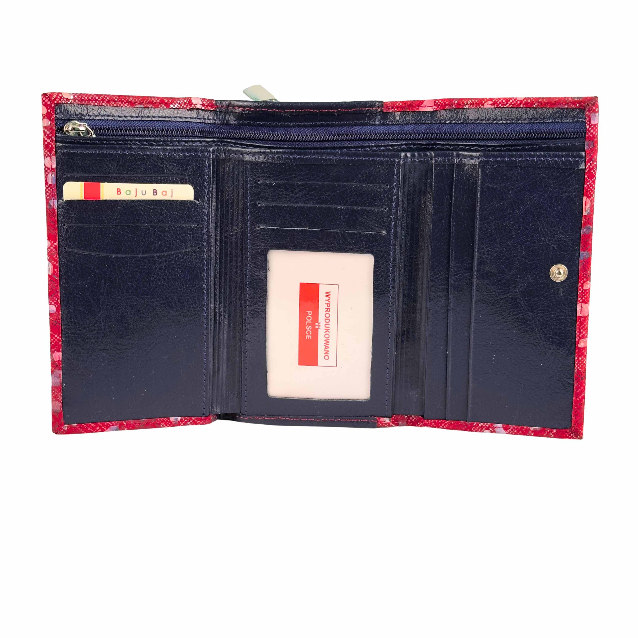 Portfel damski czerwona mozaika - obrazek 7