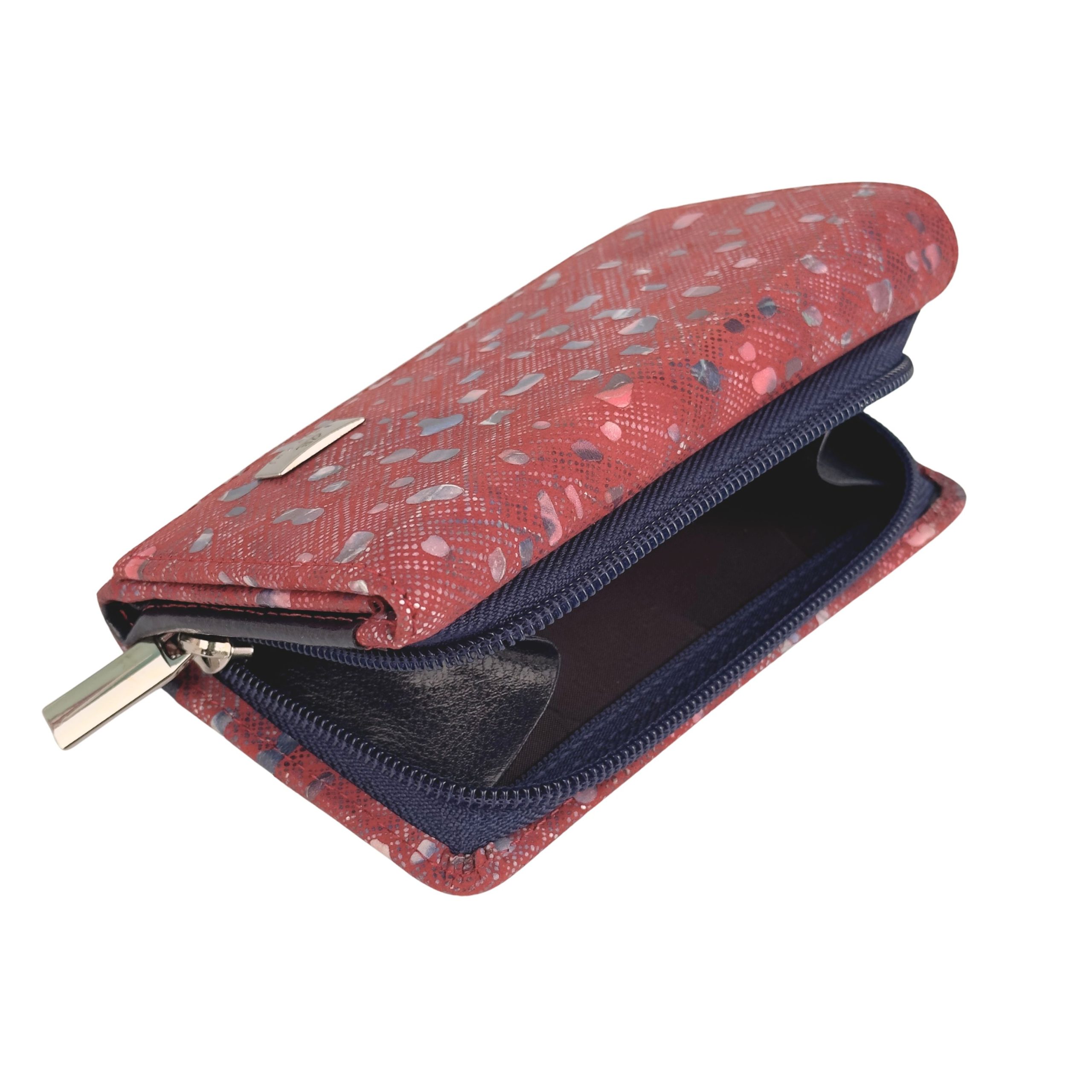 Portfel damski czerwona mozaika - obrazek 8