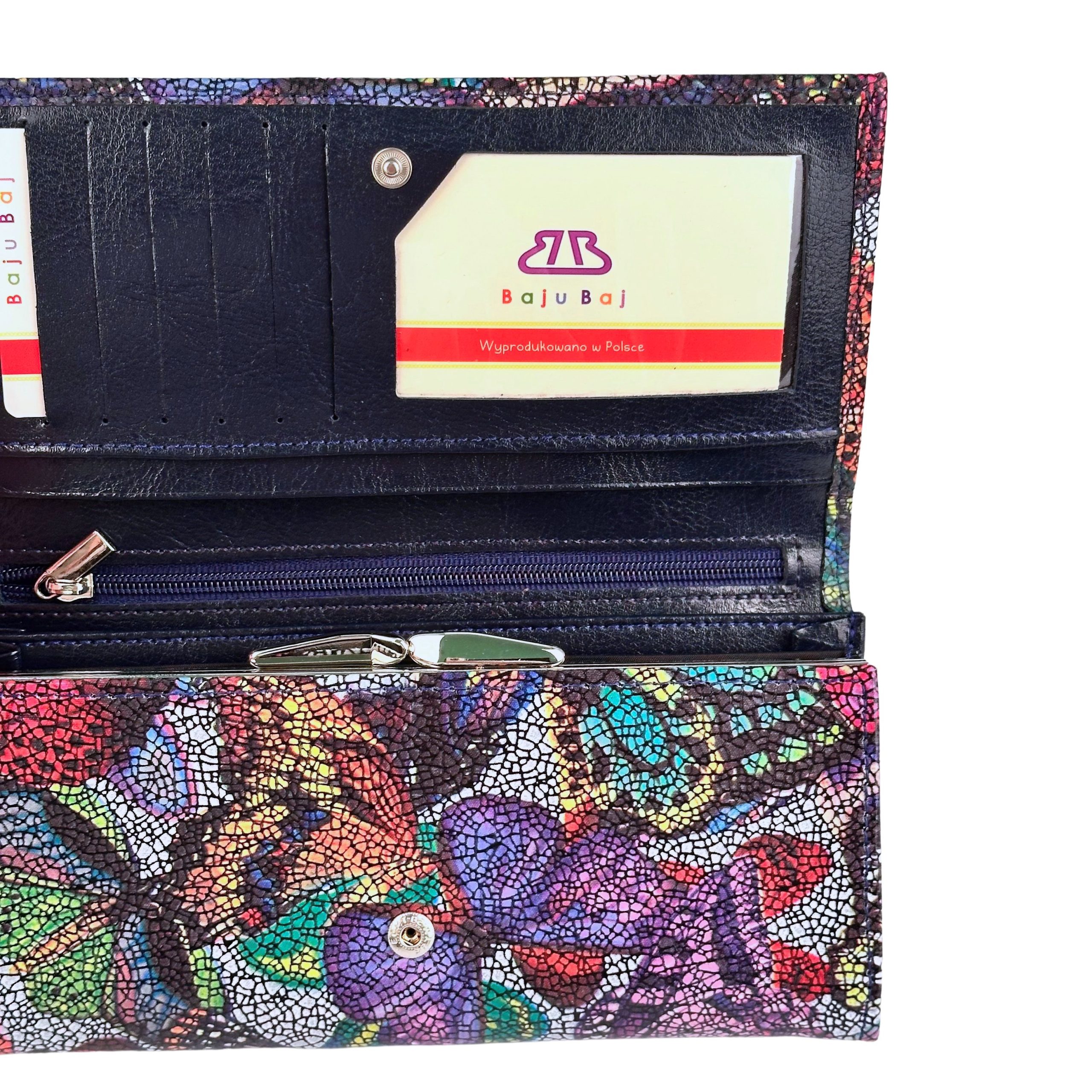 Portfel damski duży motyle - obrazek 4