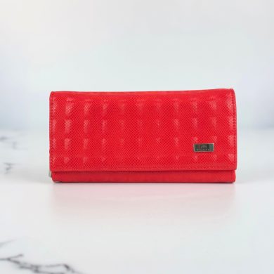 Portfel damski duży klasyczny 3D czerwony