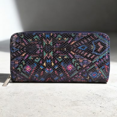 Portfel damski kopertówka neonowa geometria