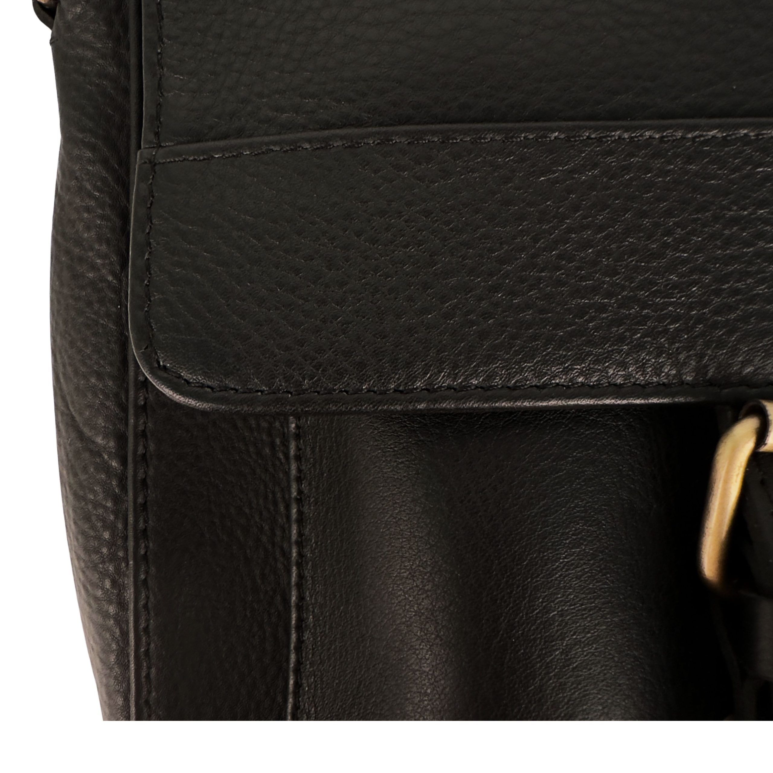 Torebka mała męska crossbody czarna - obrazek 8