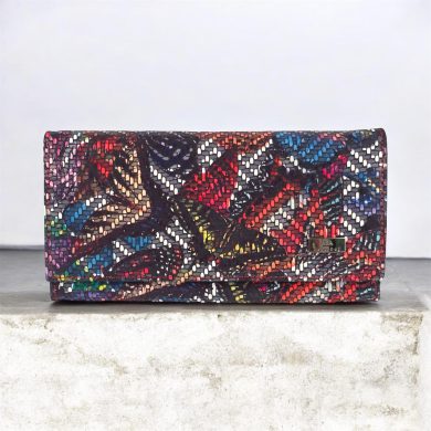 Portfel damski duży motyle 2