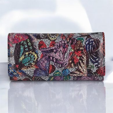 Portfel damski duży motyle